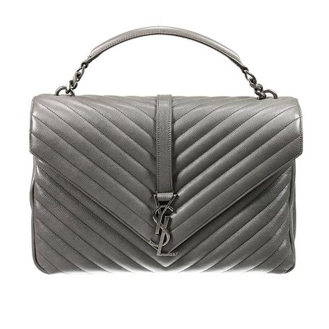 college purse ysl|YSL college bag large grey.